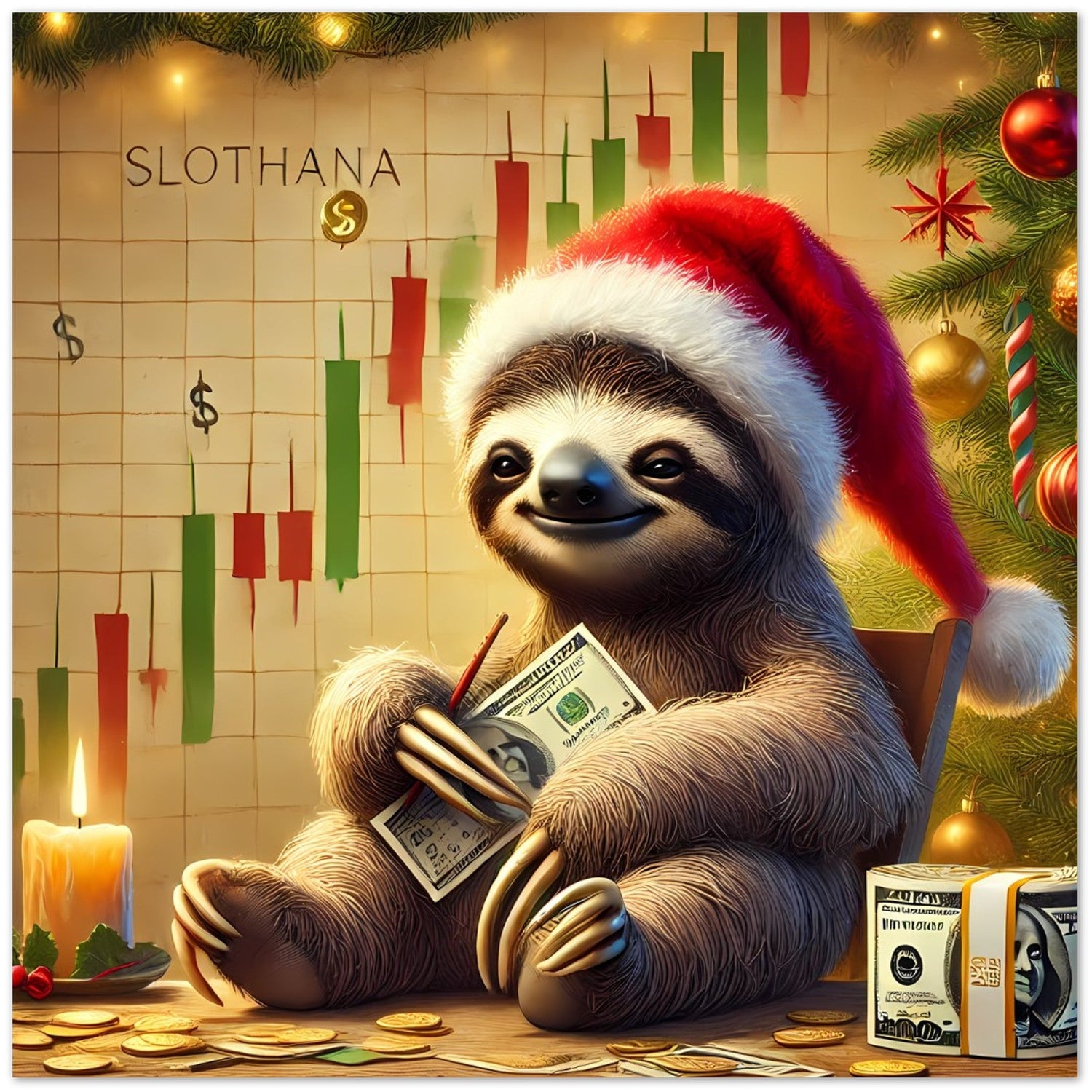 Merry Slothmas - Greeting Cards