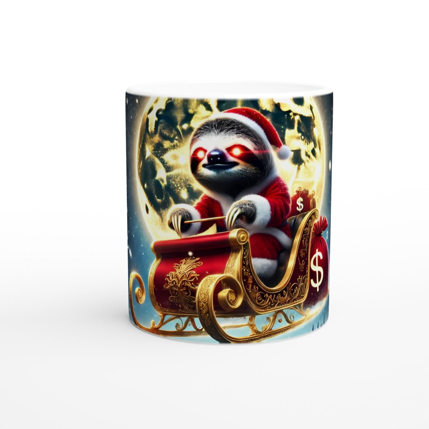 Merry Slothmas - White Ceramic Mug